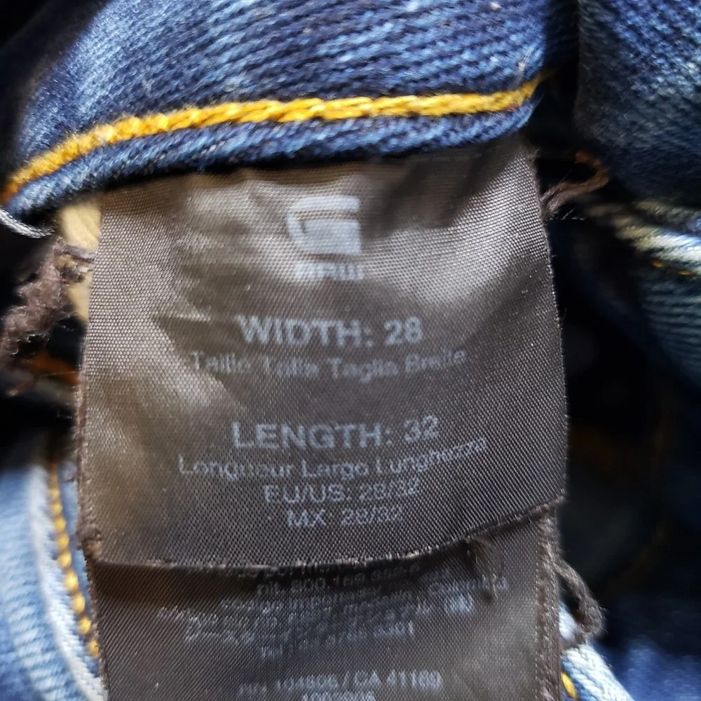 G-Star Raw 3301 Slim Fit Jeans Men 30x31* Blue Stretch Denim Pants Casual Modern